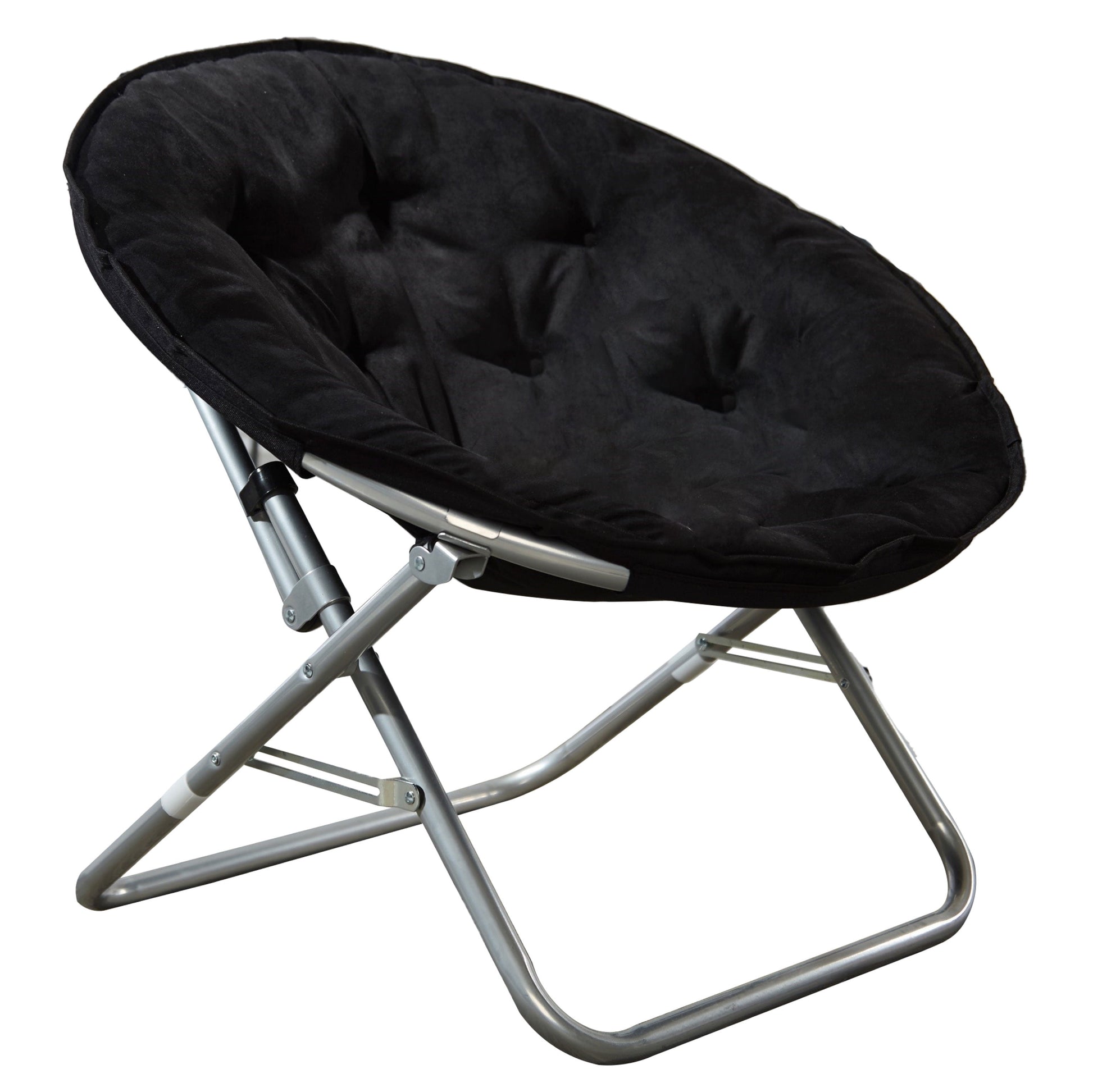 Faux Fur Saucer Chair, Blue