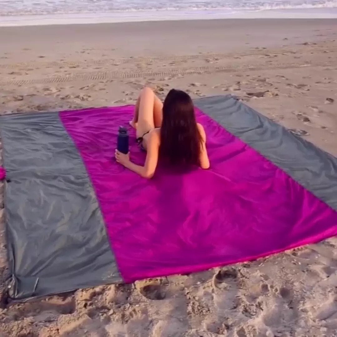 2023 Oversized Beach Mat Sand Free Beach Towel Outdoor Travel Camping Beach Blanket Home Decor Rugs Portable Foldable Picnic Mat