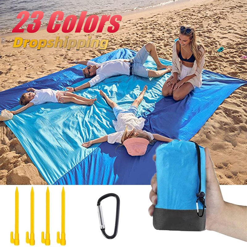 2023 Oversized Beach Mat Sand Free Beach Towel Outdoor Travel Camping Beach Blanket Home Decor Rugs Portable Foldable Picnic Mat