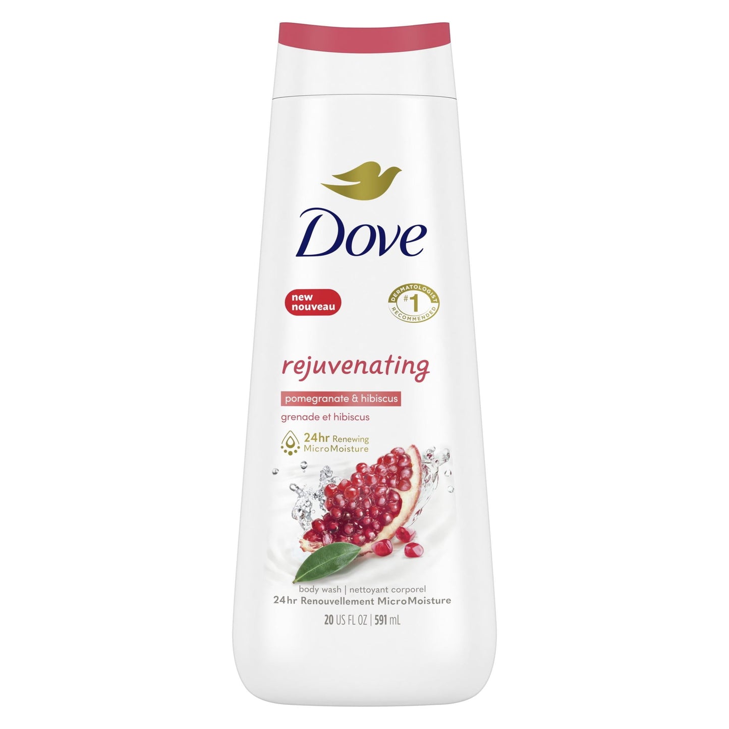 Rejuvenating Gentle Women'S Body Wash All Skin Type, Pomegranate & Hibiscus, 20 Fl Oz Twin Pack